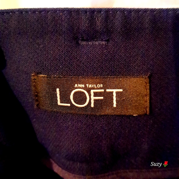 LOFT ANN TAYLOR Marisa Ankle, Navy Pants, Ankle Zip - Picture 10 of 10